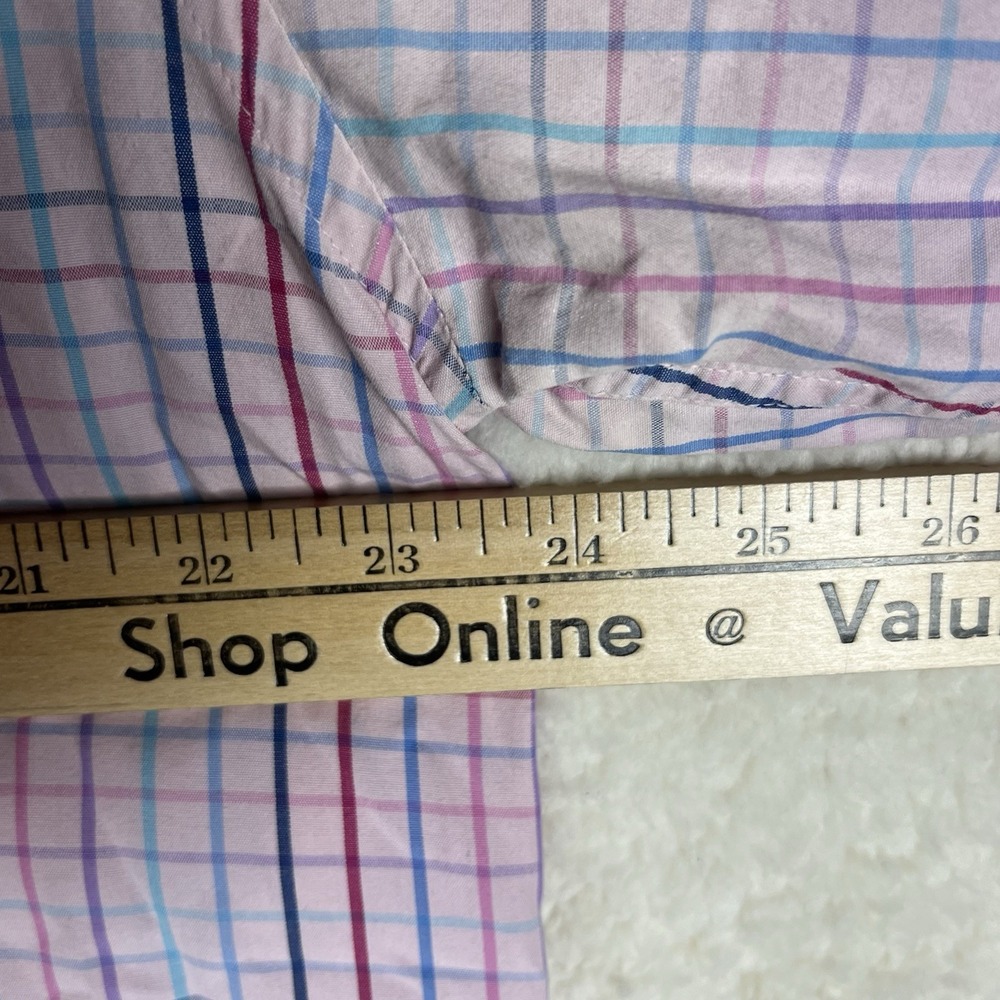 PINK Thomas Pink Jermyn Street London Shirt Striped Button Up Mens 17 - Picture 3 of 5